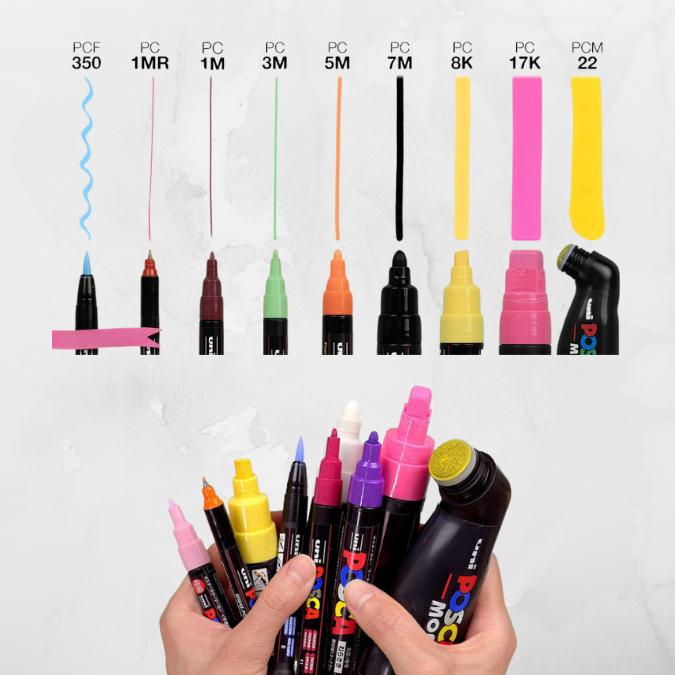 UNI POSCA BOYAMA MARKÖRLERİ