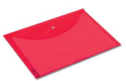 Abka Şeffaf Çıtçıtlı Dosya A4 KIRMIZI - 1