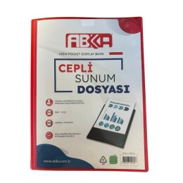 Abka Sunum Dosyası Önü Cepli A4 80'Li (1.22.03.006)*** - Abka