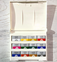 Afra Profesyonel Tablet Sulu Boya Seti 12 Renk Tam Tablet - 2