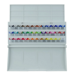 Afra Profesyonel Tablet Sulu Boya Seti 36 Renk Yarım Tablet - 2