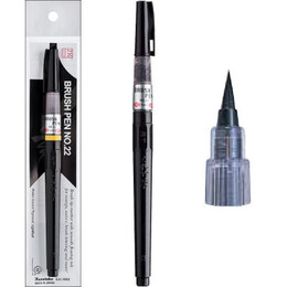 Zig Mangaka Brush Pen Doldurulabilir Fırça Uçlu Kalem No:22 - Thumbnail