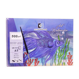 Alex Schoeller Art Watercolour Pad Spiralli Sulu Boya Defteri Blok 300 gr. A3 12 yaprak