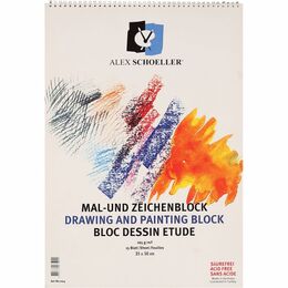 Alex Schoeller Dokulu Resim ve Eskiz Çizim Defteri 165 gr. 35x50 cm. 15 Sayfa
