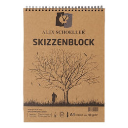 Alex Schoeller Kraft Eskiz Çizim Defteri A4 Üstten Spiralli 90 gr. 60 yaprak