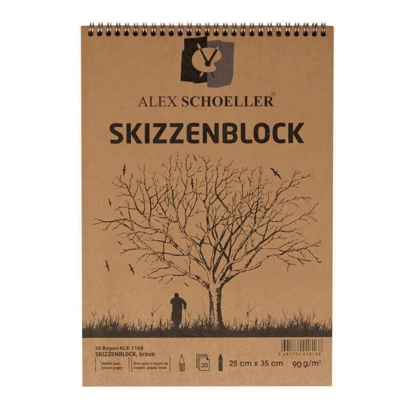 Alex Schoeller Kraft Eskiz Çizim Resim 25x35 Cm. 90 Gr. 15 Yaprak