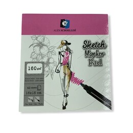 Alex Schoeller Sketch Marker Defteri Pad 160 gr. 15x15 cm. 40 yp. - 1