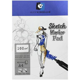 Alex Schoeller Sketch Marker Defteri Pad 160 gr. A4 40 yp.