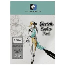Alex Schoeller Sketch Marker Defteri Pad 160 gr. A5 40 yp.