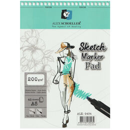 Alex Schoeller Spiralli Sketch Marker Defteri Pad 200 gr. A5 40 yp. - 1