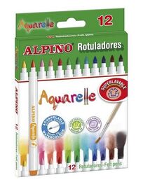 Alpino Aquarelle Fırça Uçlu Keçeli Kalem 12 Renk