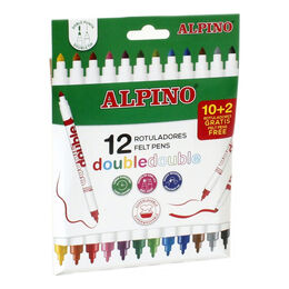 Alpino Çift Yönlü Keçeli Kalem 12 Renk
