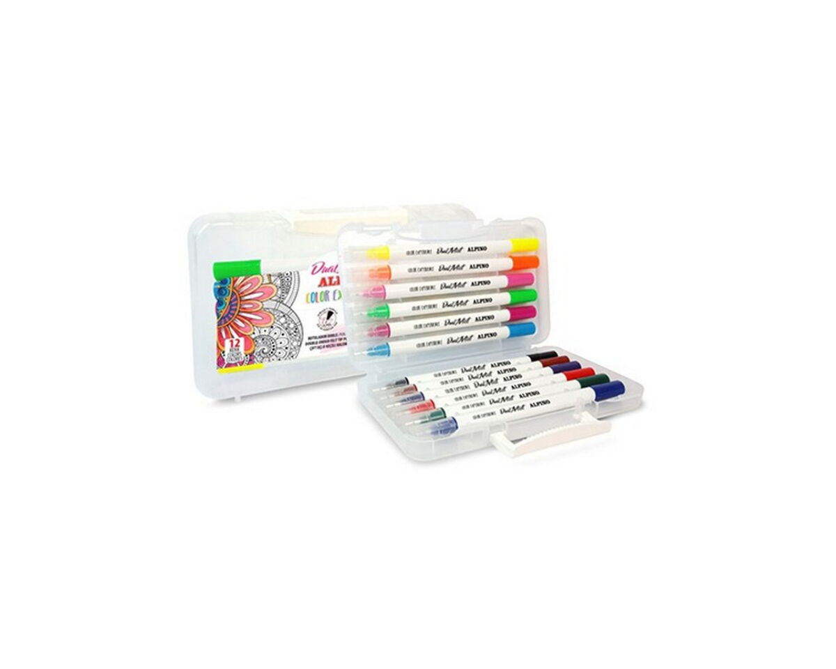 Alpino Fırça Çift Uçlu Keçeli Kalem 12 Renk (ar-800186)