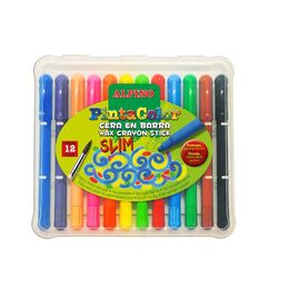 Alpino PintaColor Slim Çevirmeli Mum Boya 12 Renk