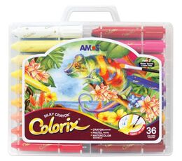 Amos Colorix Silky Crayon Üçü Bir Arada Boya 36 Renk