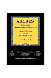 Arches Sulu Boya Defteri Blok Rough - Kalın Doku 185 gr. 15x21 cm. 15 Yaprak - 1