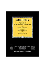 Arches Sulu Boya Defteri Blok Rough - Kalın Doku 185 gr. 21x29 cm. 15 Yaprak