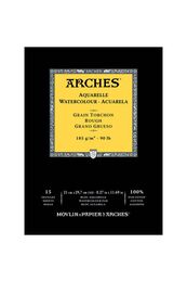 Arches Sulu Boya Defteri Blok Rough - Kalın Doku 185 gr. 21x29 cm. 15 Yaprak - 1