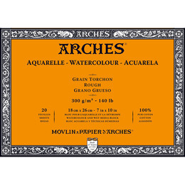 Arches Sulu Boya Defteri Blok Rough - Kalın Doku 300 gr. 18x26 cm. 20 Yaprak - 1