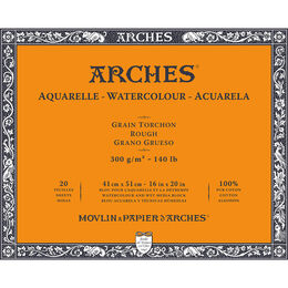 Arches Sulu Boya Defteri Blok Rough - Kalın Doku 300 gr. 41x51 cm. 20 Yaprak - 1
