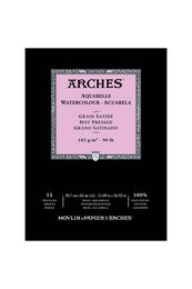 Arches Sulu Boya Defteri Blok Sıcak Baskı - Düz Doku 185 gr. 29x42 cm. 15 Yaprak