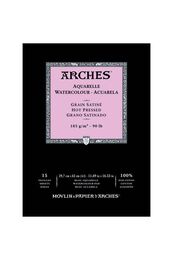 Arches Sulu Boya Defteri Blok Sıcak Baskı - Düz Doku 185 gr. 29x42 cm. 15 Yaprak - 1