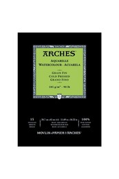 Arches Sulu Boya Defteri Blok Soğuk Baskı - Orta Doku 185 gr. 29x42 cm. 15 Yaprak - 1