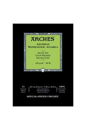 Arches Sulu Boya Defteri Blok Soğuk Baskı - Orta Doku 185 gr. 29x42 cm. 15 Yaprak - 1
