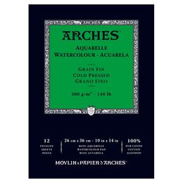 Arches Sulu Boya Defteri Blok Soğuk Baskı - Orta Doku 300 gr. 26x36 cm. 12 Yaprak