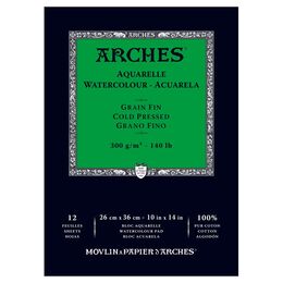 Arches Sulu Boya Defteri Blok Soğuk Baskı - Orta Doku 300 gr. 26x36 cm. 12 Yaprak - 1