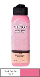 Artdeco Akrilik Boya 140 ml. 3017 SICAK PEMBE - 1