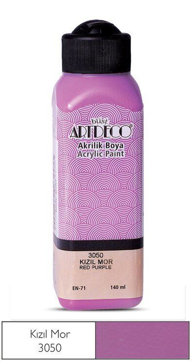 Artdeco Akrilik Boya 140 Ml. 3050 Kızıl Mor