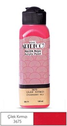 Artdeco Akrilik Boya 140 ml. 3675 ÇİLEK KIRMIZI - 1