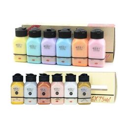 Artdeco Akrilik Boya Seti 12 Renk x 75 ml. Pastel ve Metalik Renkler - 1