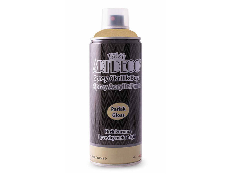 Artdeco Akrilik Sprey Boya 400 Ml. Metalik Krom Altın