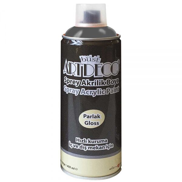 Artdeco Akrilik Sprey Boya 400 Ml. Koyu Gri