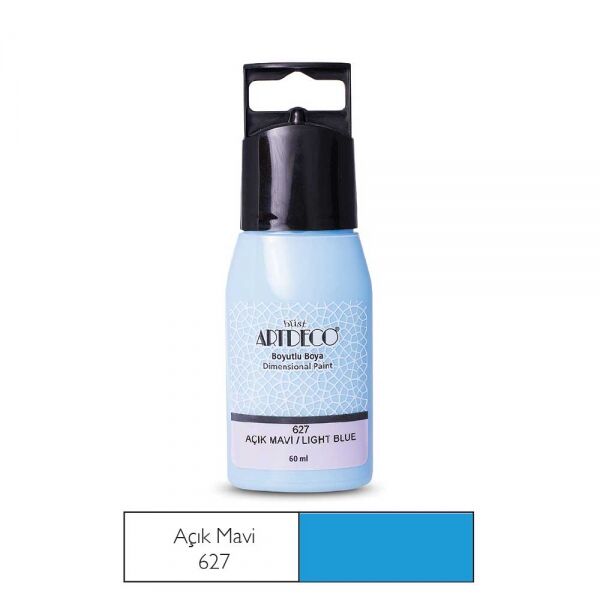 Artdeco Boyutlu Boya 60 Ml. 627 Açık Mavi