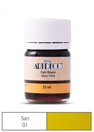 Artdeco Cam Vitray Boyası 25 ml. 01 SARI - 1