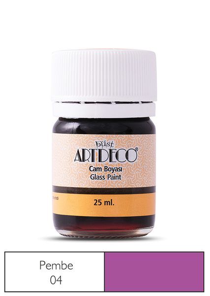 Artdeco Cam Vitray Boyası 25 Ml. 04 Pembe