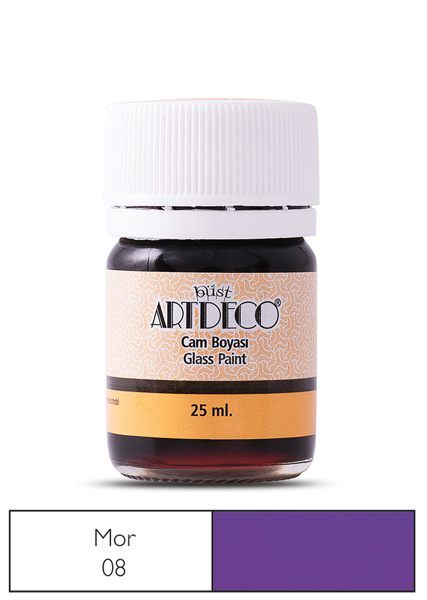 Artdeco Cam Vitray Boyası 25 Ml. 08 Mor