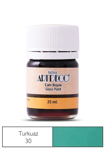 Artdeco Cam Vitray Boyası 25 Ml. 30 Turkuaz
