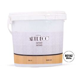 Artdeco Gesso Tuval Astar Boyası Beyaz 1000 ml.