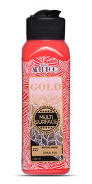 Artdeco Gold Multi Surface Akrilik Boya 140 ml. 222 MERCAN KIRMIZI - 1