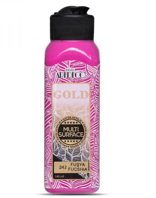 Artdeco Gold Multi Surface Akrilik Boya 140 Ml. 242 Fuşya