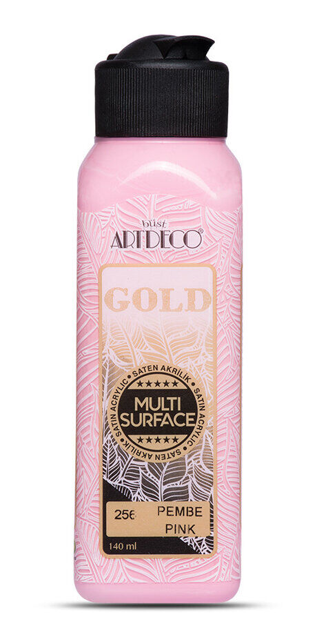Artdeco Gold Multi Surface Akrilik Boya 140 Ml. 256 Pembe
