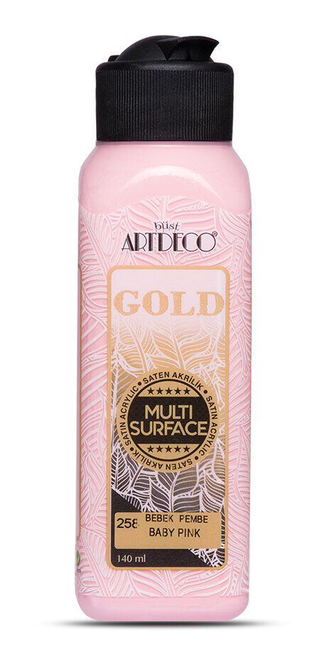 Artdeco Gold Multi Surface Akrilik Boya 140 Ml. 258 Bebek Pembe