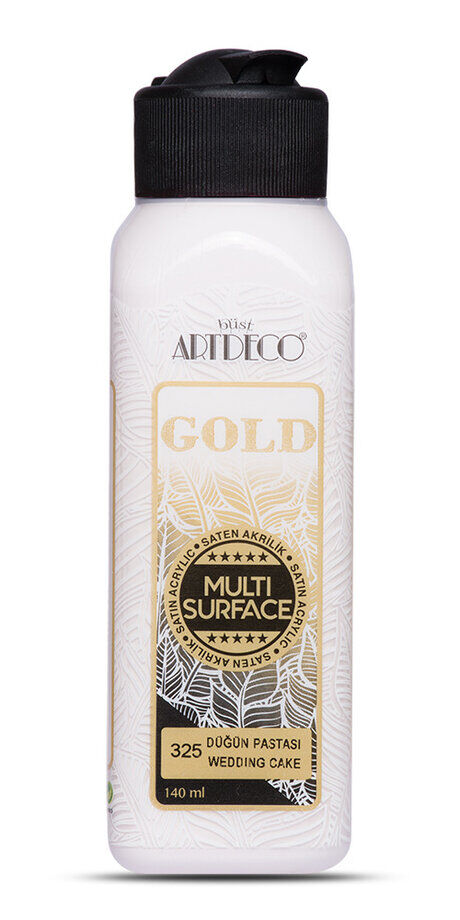 Artdeco Gold Multi Surface Akrilik Boya 140 Ml. 325 Düğün Pastası