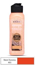 Artdeco Gold Multi Surface Akrilik Boya 140 ml. 403 NEON TURUNCU