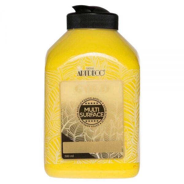 Artdeco Gold Multi Surface Akrilik Boya 500 Ml. 201 Sarı