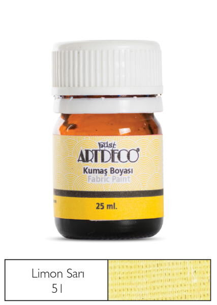 Artdeco Kumaş Boyası 51 Limon Sarısı